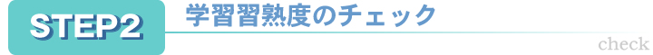 学習熟度チェック